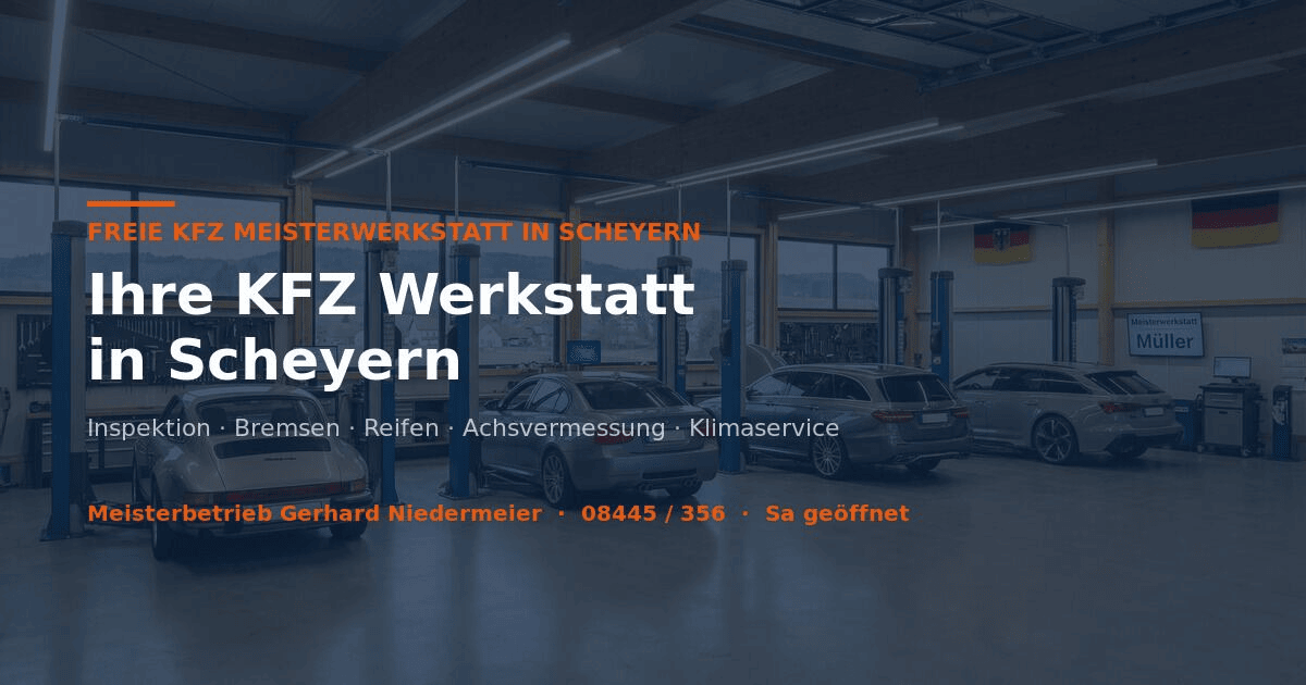 KFZ Werkstatt Niedermeier in Scheyern-Grainstetten &ndash; Werkstatthalle mit Hebeb&uuml;hnen